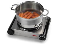 Tristar KP-6191 Elektrische Kookplaat – 1 Pit - Regelbare thermostaat - 1500 Watt – RVS