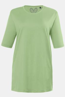 Ulla Popken T-shirt, relaxed, zijsplitten - Grote Maten Ulla Popken T-shirt, relaxed, zijsplitten - Grote Maten