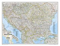 Wandkaart The Balkans - Balkan landen, 77 x 60 cm | National Geographi - thumbnail