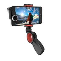 Olloclip 4-in-1 Pivot Grip - universele houder voor smartphones tussen 4-5,5 inch, ergonomische greep met 225 graden kantelbaar scharnier.