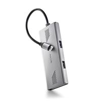 NGS WONDERDUO-C Aluminium 4-in-1 Multiport USB-adapter, 2 USB-C + 2 USB-A, Hoge Snelheid 5 Gbps, Compatibel met PC, Mac en Tablet, Draagbaar en Lichtgewicht Design, Aluminium Behuizing, Kabel 180mm