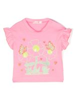 Billieblush t-shirt en coton à imprimé graphique - Rose