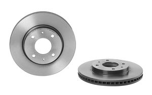 Remschijf COATED DISC LINE BREMBO, Remschijftype: Binnen geventileerd, u.a. für Mitsubishi