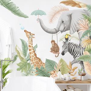 Muursticker - Jungle Dieren