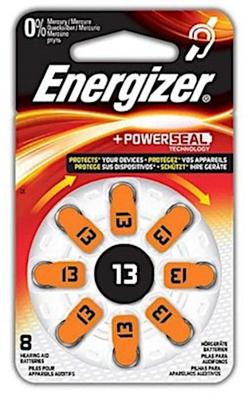 Energizer gehoortoestel batterijen 13 1,45V zilver 8 stuks Energizer gehoortoestel batterijen 13 1,45V zilver 8 stuks
