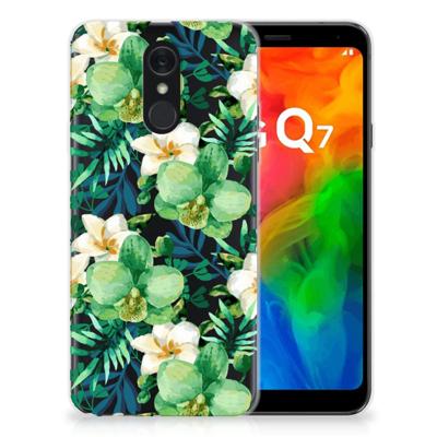 LG Q7 TPU Case Orchidee Groen LG Q7 TPU Case Orchidee Groen