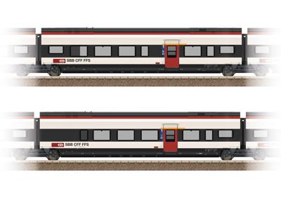 TRIX H0 23283 H0 uitbreidingsset 3 voor de Giruno van de SBB J(A4) 1e klas en K(A3) 1e klas