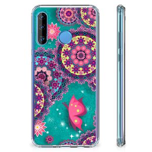 Huawei P30 Lite Back Cover Cirkels en Vlinders