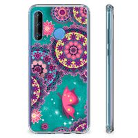 Huawei P30 Lite Back Cover Cirkels en Vlinders - thumbnail