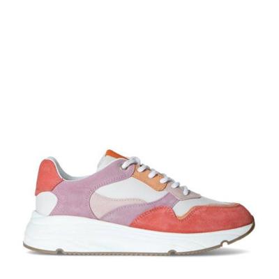 Manfield suède dad sneakers roze/multi Manfield suède dad sneakers roze/multi