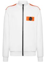 Plein Sport veste zippée à patch logo - Blanc - thumbnail