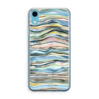 Watercolor Agate: iPhone XR Transparant Hoesje - thumbnail