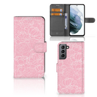 Samsung Galaxy S21 FE Hoesje White Flowers - thumbnail