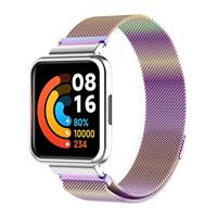 By Qubix - Milanese bandje met case - Multicolor - Xiaomi Redmi Watch 2 (Lite)