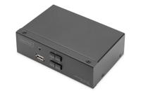 Digitus DS-12851 KVM-switch 1 + 2 poorten DisplayPort 3840 x 2160 Pixel