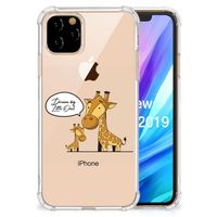 Apple iPhone 11 Pro Stevig Bumper Hoesje Giraffe