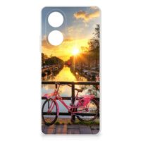 OPPO A58 4G Siliconen Back Cover Amsterdamse Grachten - thumbnail