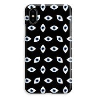 Eyes pattern: iPhone XS Max Volledig Geprint Hoesje - thumbnail