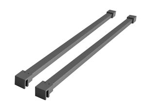 Mueller Slimline set van 2 stabilisatiestangen 120cm gunmetal