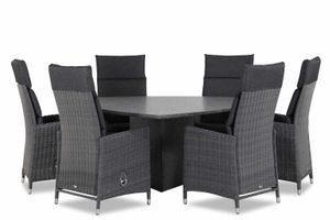 Garden Collections Madera/Graniet triangel 170 cm dining tuinset 7-delig