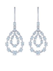 KWIAT boucles d'oreilles Starry Night en or blanc 18ct ornées de diamants - Argent