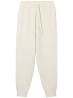 Burberry pantalon de jogging à lien de resserrage - Blanc - thumbnail