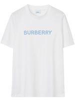 Burberry t-shirt en coton à logo imprimé - Blanc