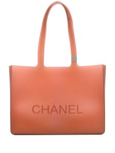 CHANEL Pre-Owned sac cabas Jelly à logo embossé (années 2010) - Rouge