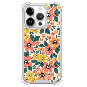 iPhone 14 Pro siliconen shockproof hoesje - Blossom