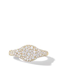 David Yurman bague en or 18ct pavée de diamants