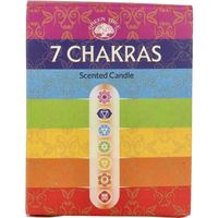 Green Tree Geurkaars 7 chakra (210 gr)