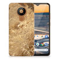 Nokia 5.3 TPU Siliconen Hoesje Marmer Creme