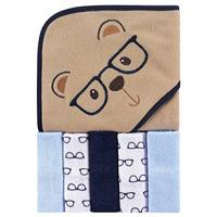 Luvable Friends Handdoek met capuchon en 5 wasbeurten, meisje Fox