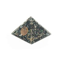 Orgonite Piramide Chrysokolla - Flower of Life - (70 mm) - thumbnail