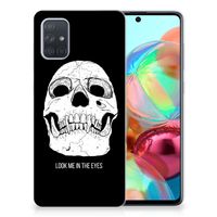 Silicone Back Case Samsung Galaxy A71 Skull Eyes