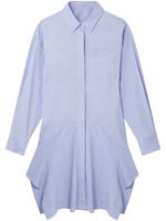 Stella McCartney robe-chemise à manches bananes - Bleu