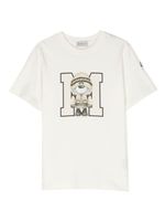 Moncler Enfant graphic-print cotton T-shirt - Blanc - thumbnail