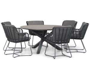 4 Seasons Outdoor Fabrice/Ancona 150 cm rond dining tuinset 7-delig