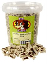 PETSNACK BOTJES MINI DUO LAM/RIJST 500 GR