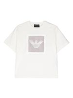 Emporio Armani Kids t-shirt à logo imprimé - Tons neutres