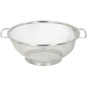 Alpina Keuken vergiet/zeef - RVS - D20 x H8 cm - zilver