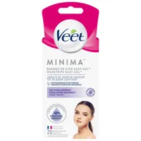 Veet Minima Koude Waxstrips Gezicht Hypoallergene - 20 Stuks