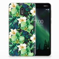 Nokia 2 TPU Case Orchidee Groen