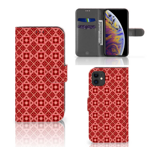 Apple iPhone 11 Telefoon Hoesje Batik Rood