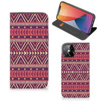 iPhone 12 Pro Max Hoesje met Magneet Aztec Paars