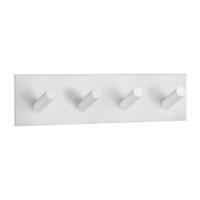 Smedbo Beslagsboden Handdoekhouder - 18x4.5x3cm - zelfklevend - RVS Mat wit BX1096