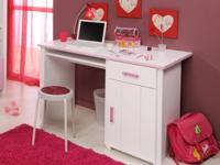 Bureau ROBINSON wit/roze