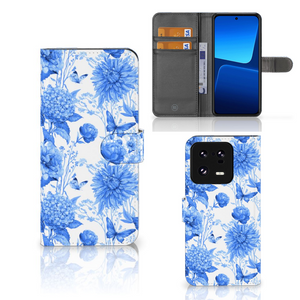 Hoesje voor Xiaomi 13 Pro Flowers Blue