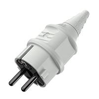Mennekes 101700004 Schuko-stopcontacten, 16 A/230 V, stopcontacten, IP 44 beschermingsgraad, grijs