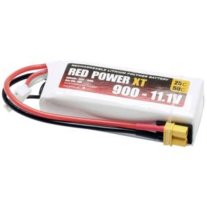 Red Power LiPo accupack 11.1 V 900 mAh 25 C Softcase XT30